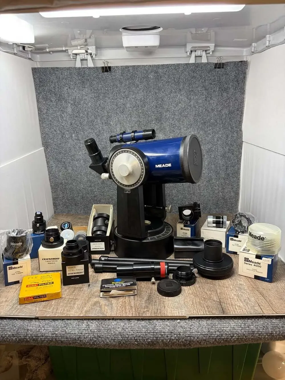 Meade 2045 4-inch Schmidt-Cassegrain Telescope with Extensive Accessories Bundle